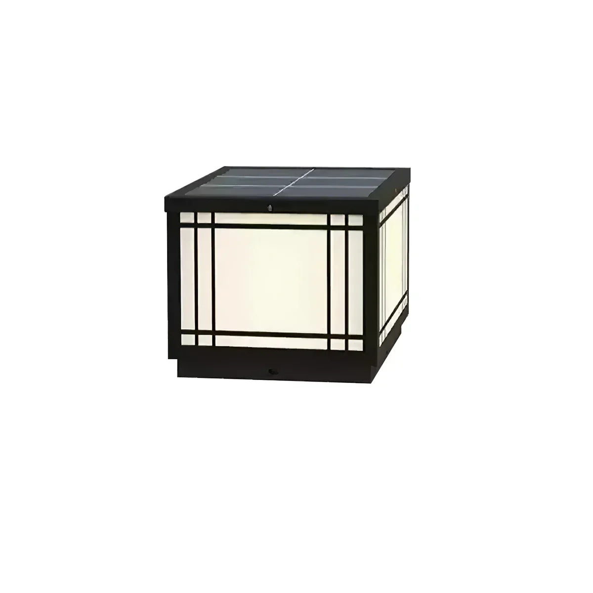 Harrison Acrylic Cube Outdoor Lamp Steel – Steel detail 11