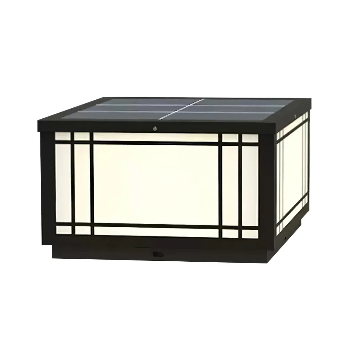 Harrison Acrylic Cube Outdoor Lamp Steel – Steel detail 14