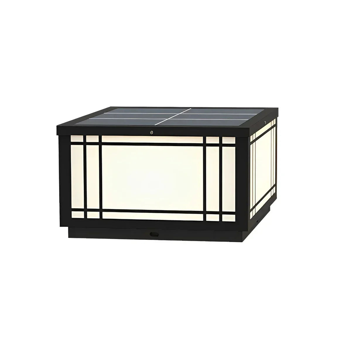 Harrison Acrylic Cube Outdoor Lamp Steel – Steel detail 13