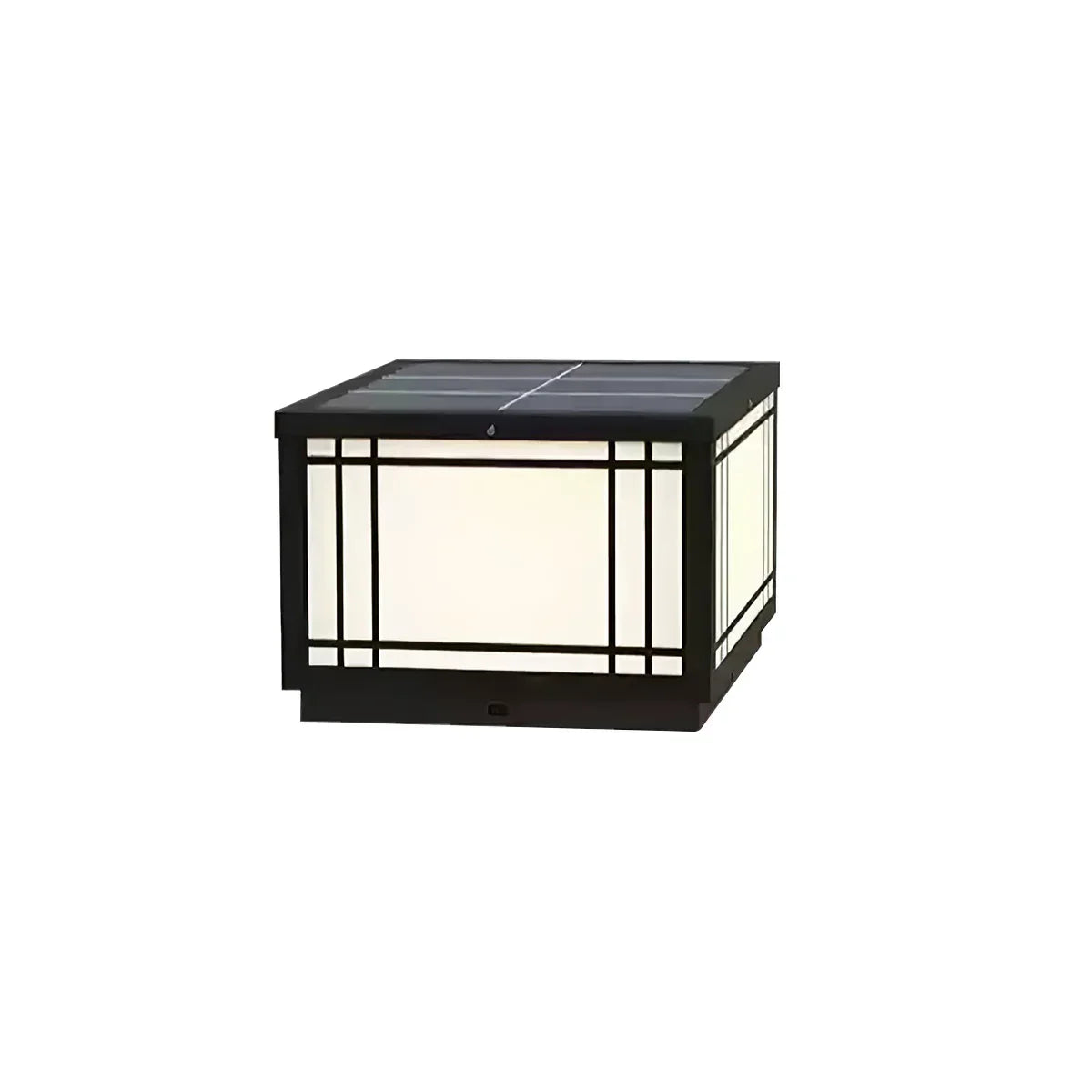 Harrison Acrylic Cube Outdoor Lamp Steel – Steel detail 12