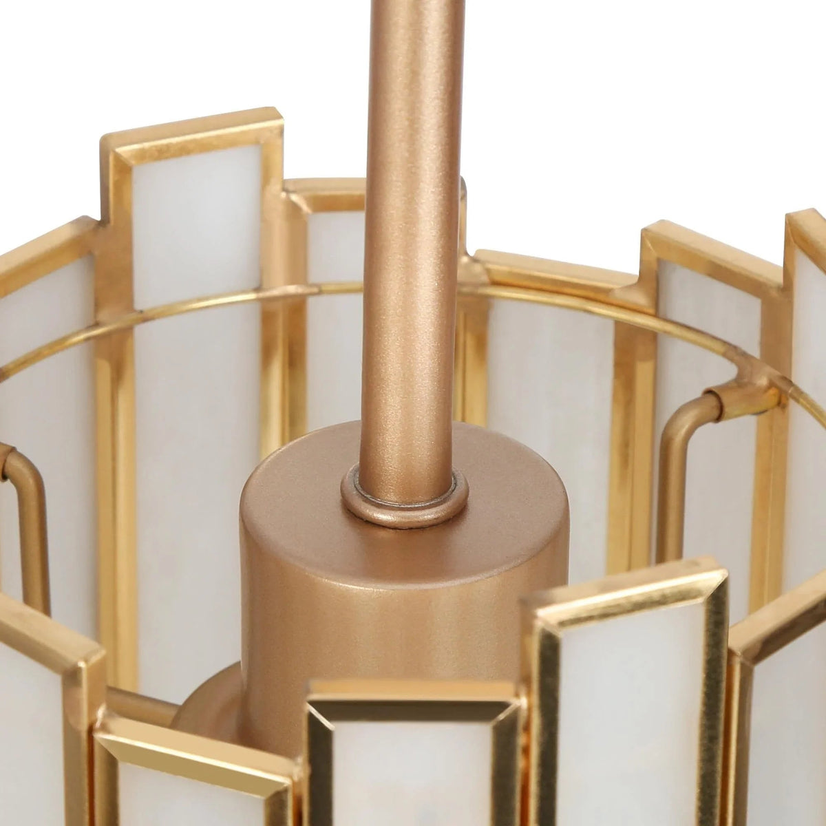 Hemaaolay Gold Glass Chandelier – Glass detail 9