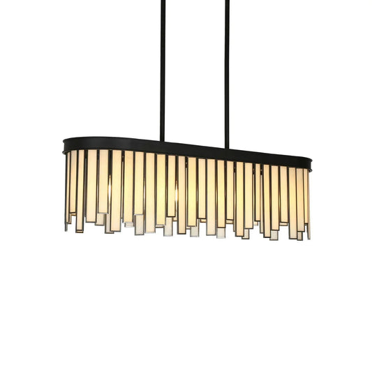 Hemaaolay Rectangular Glass Chandelier