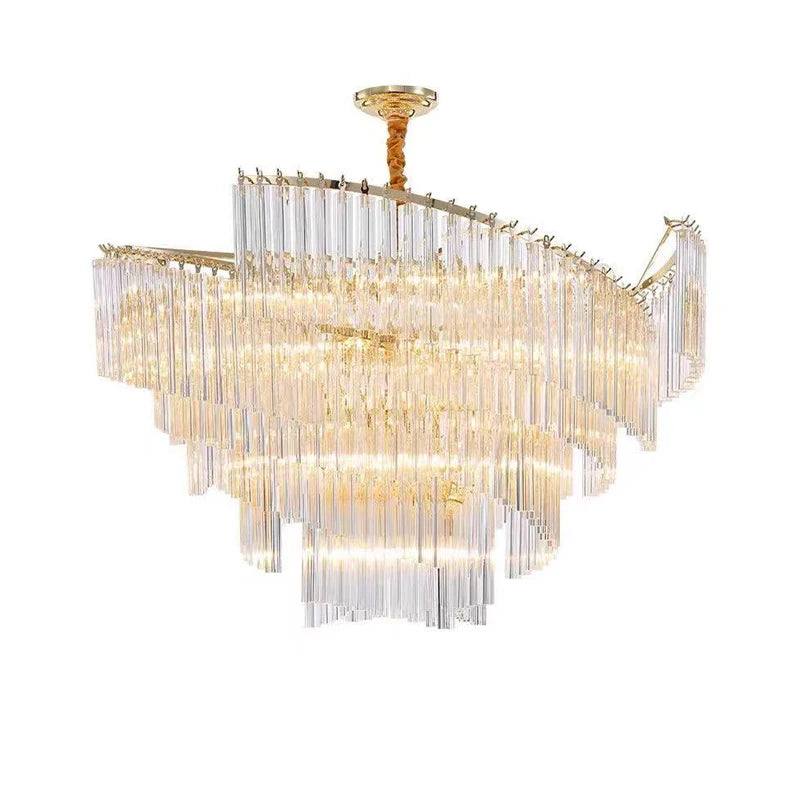 LED Dimmable Silver Gold Crystal Designer