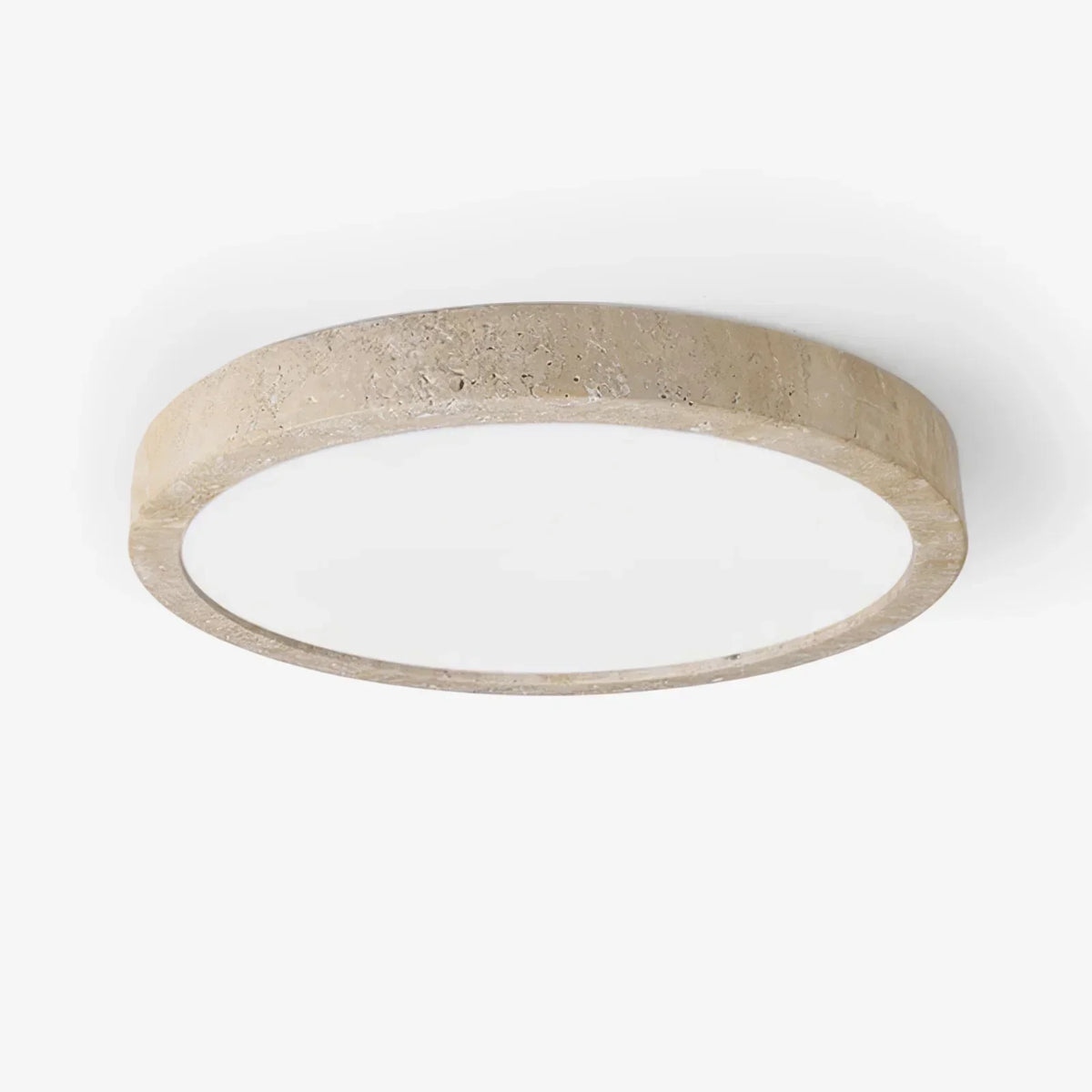 Horizon Travertine Disc Ceiling Light – Travertine detail 9