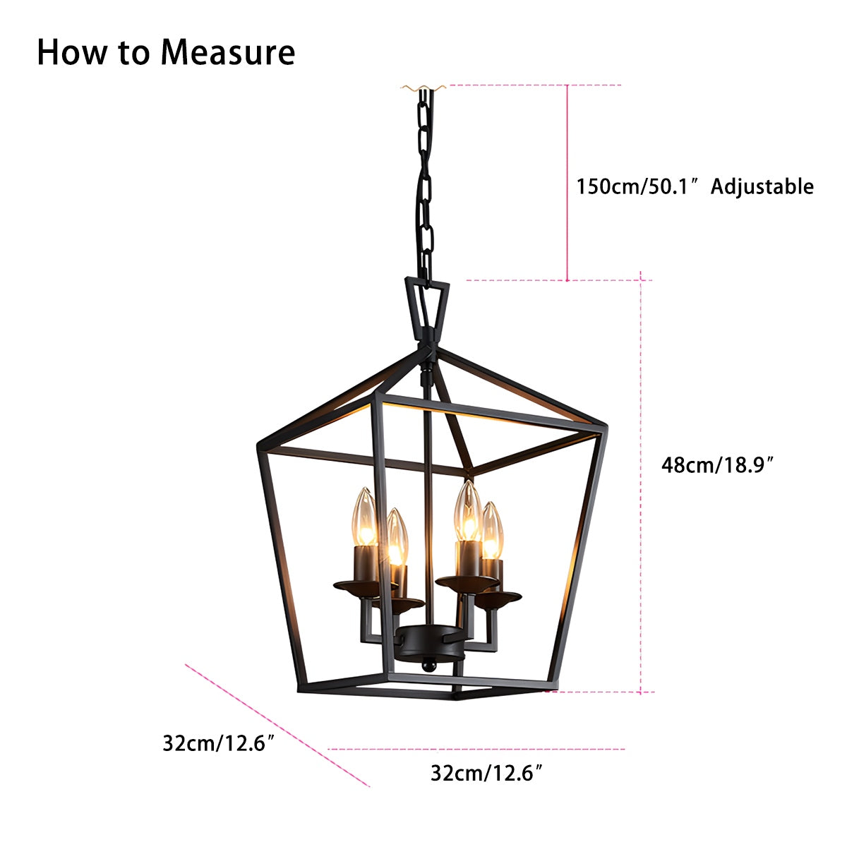 Bird Cage Iron Pendant Lamp for Dining Room – Iron detail 4