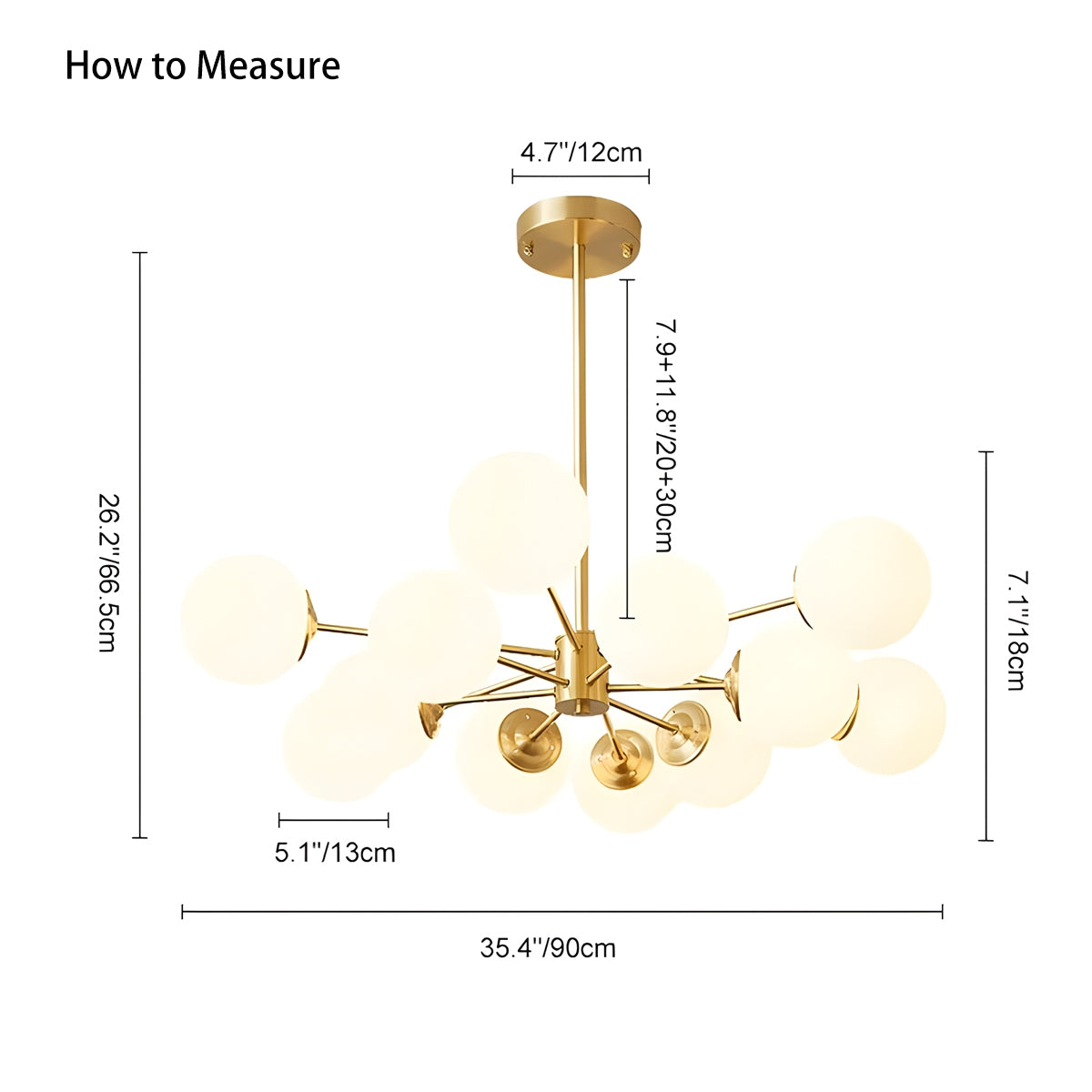 Melanie Glass Bubble Chandelier – Glass detail 15