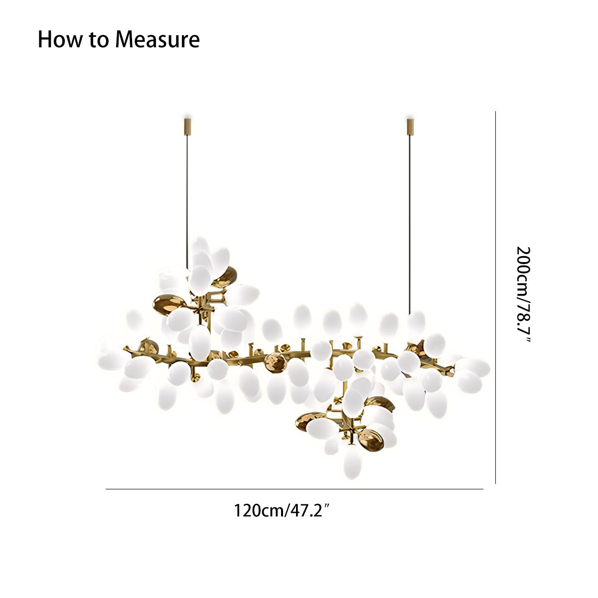 Nordic Grape Shape Chandelier – detail 4
