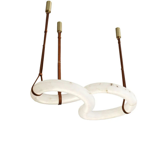Loop Hanging Alabaster Light