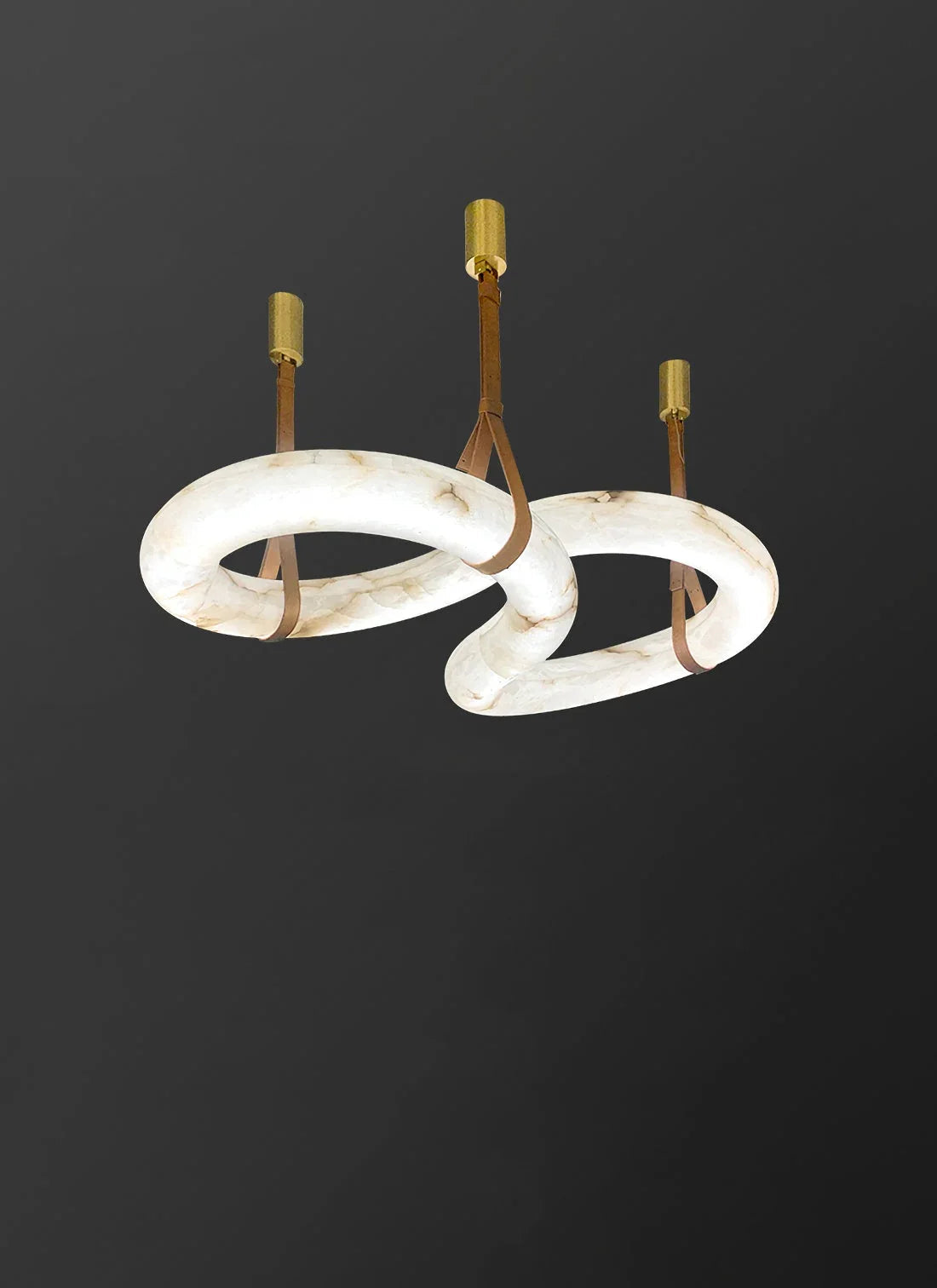 Loop Hanging Alabaster Light – Alabaster detail 14