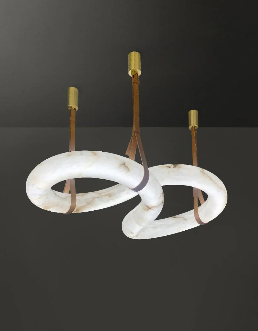 Loop Hanging Alabaster Light – Alabaster detail 9