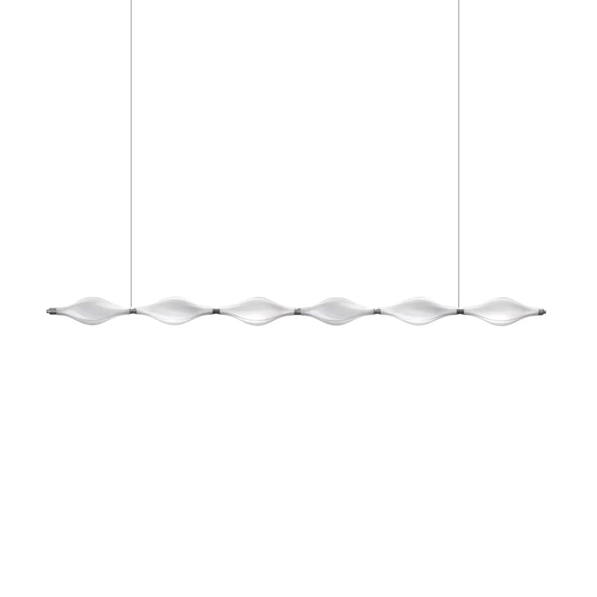 Italian Table Bar Line Glass Chandelier – Glass detail 10