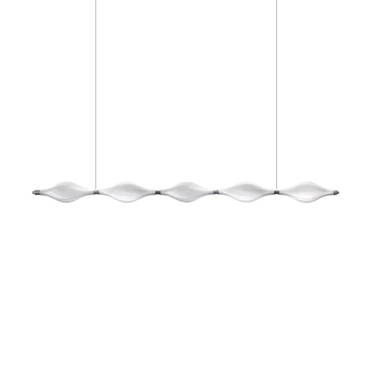 Italian Table Bar Line Glass Chandelier
