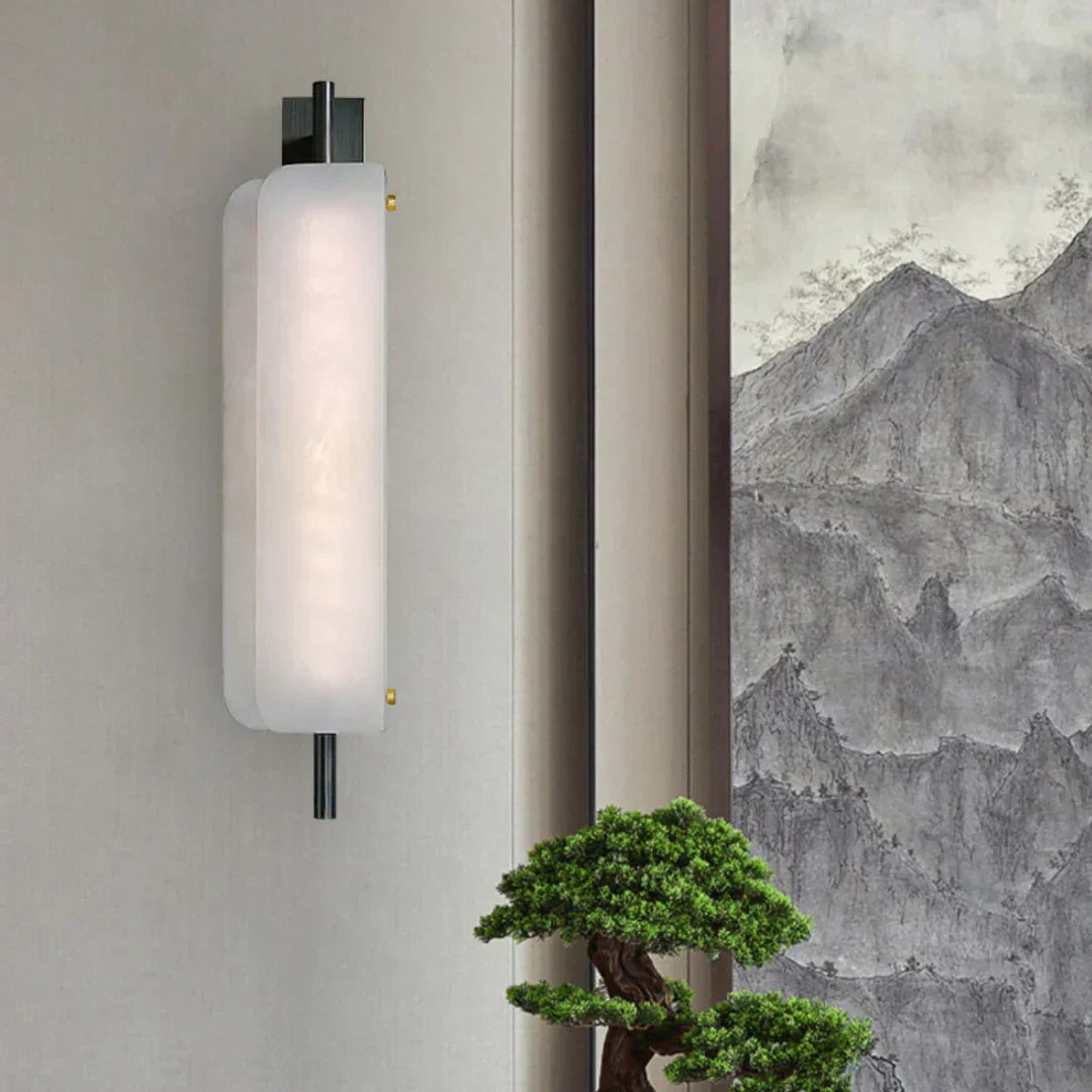 Jorge White Alabaster Wall Lamp – Alabaster detail 7