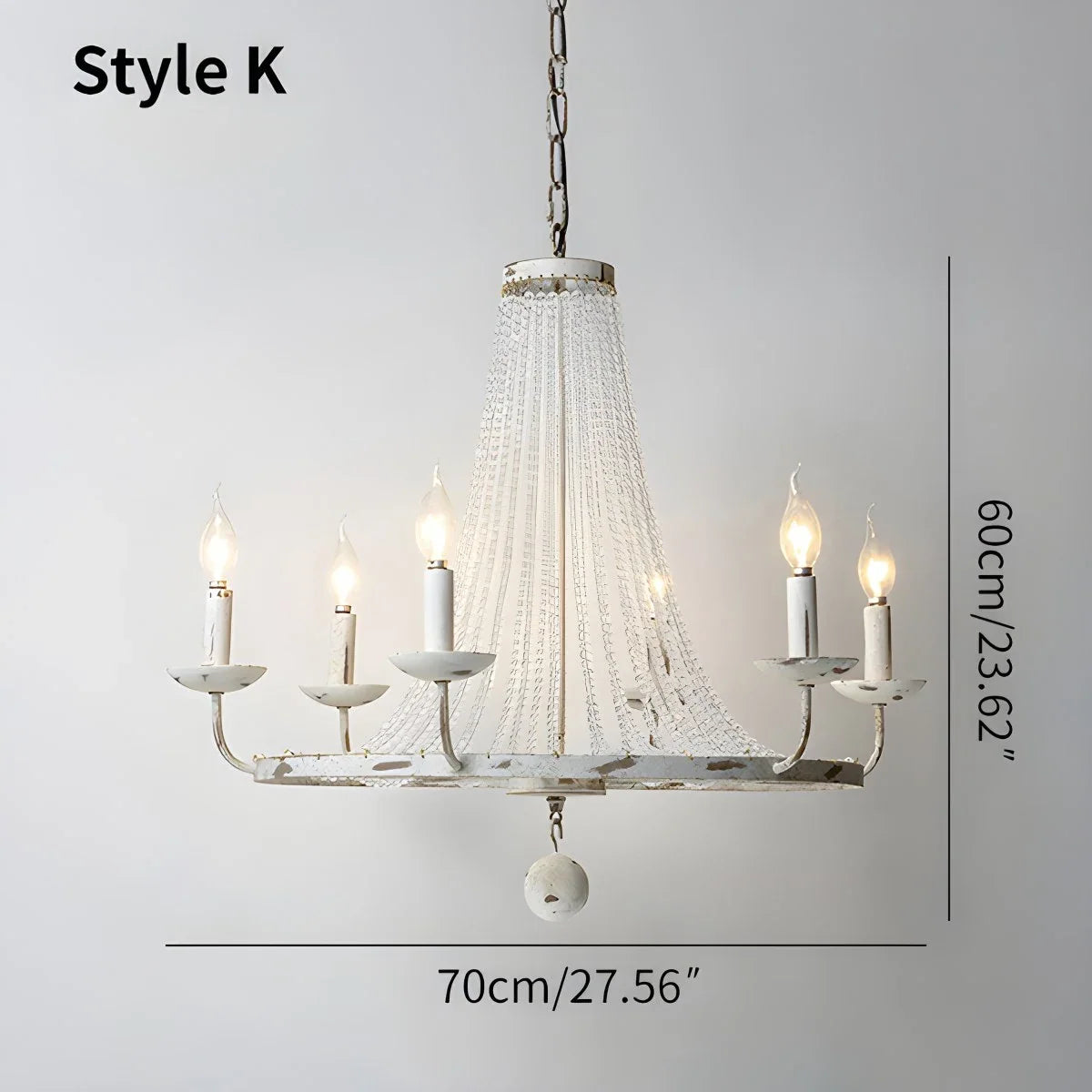 Retro Wooden Bead Chandelier for Dining Room – detail 45