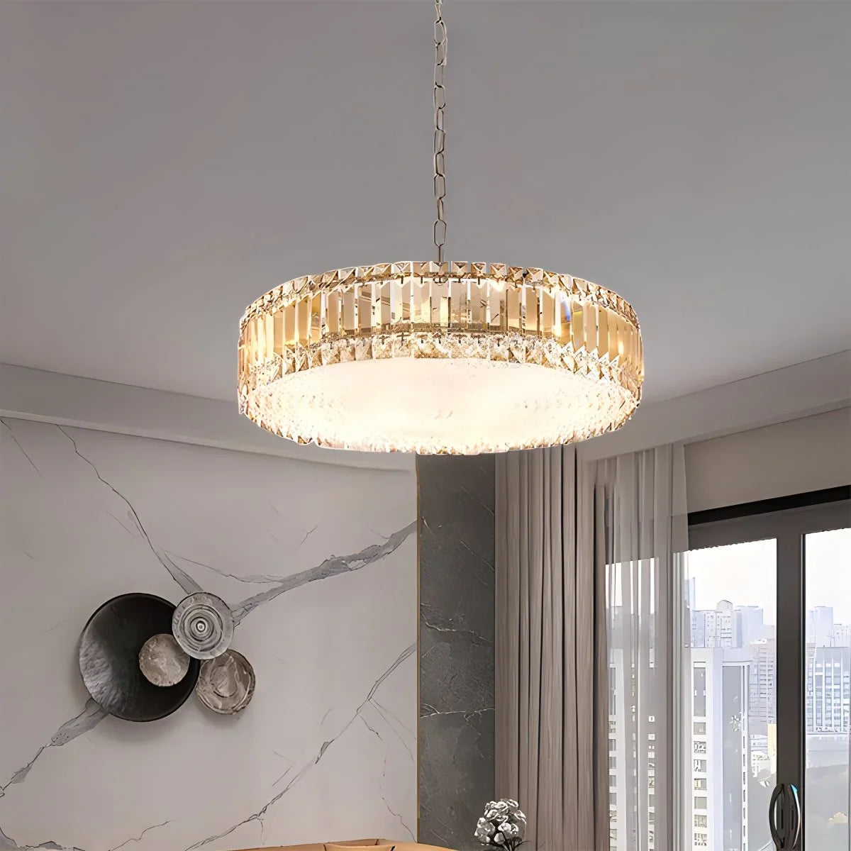 K9 Crystal Pendant Light for Dining Room – Crystal detail 5