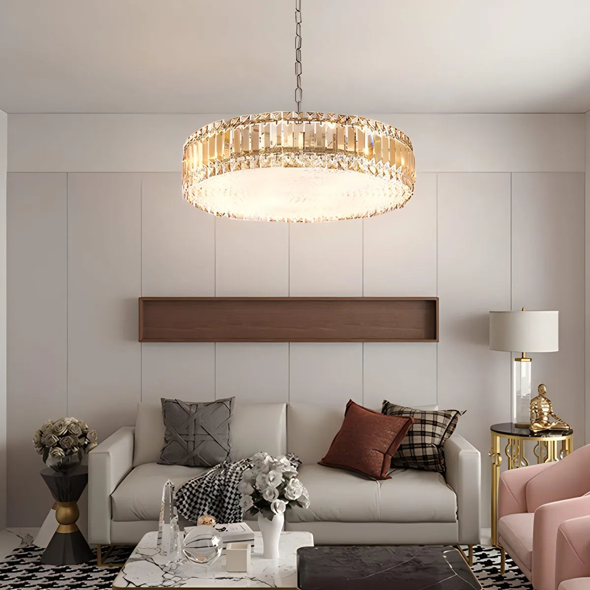 K9 Crystal Pendant Light for Dining Room – Crystal detail 2