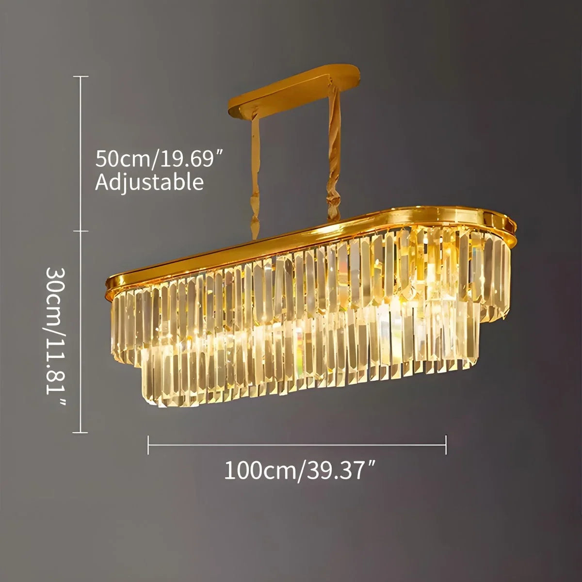Light Crystal Chandelier for Living Room – Crystal detail 29