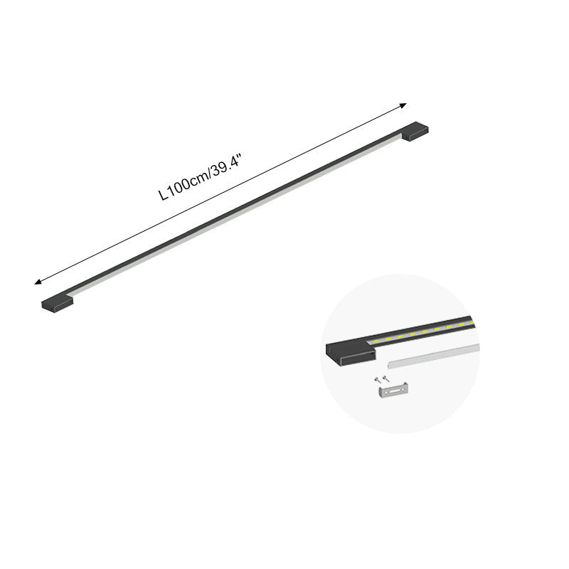 Long Linear Stairwell Wall Sconce – detail 8