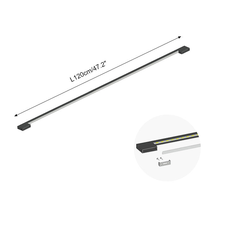 Long Linear Stairwell Wall Sconce – detail 9