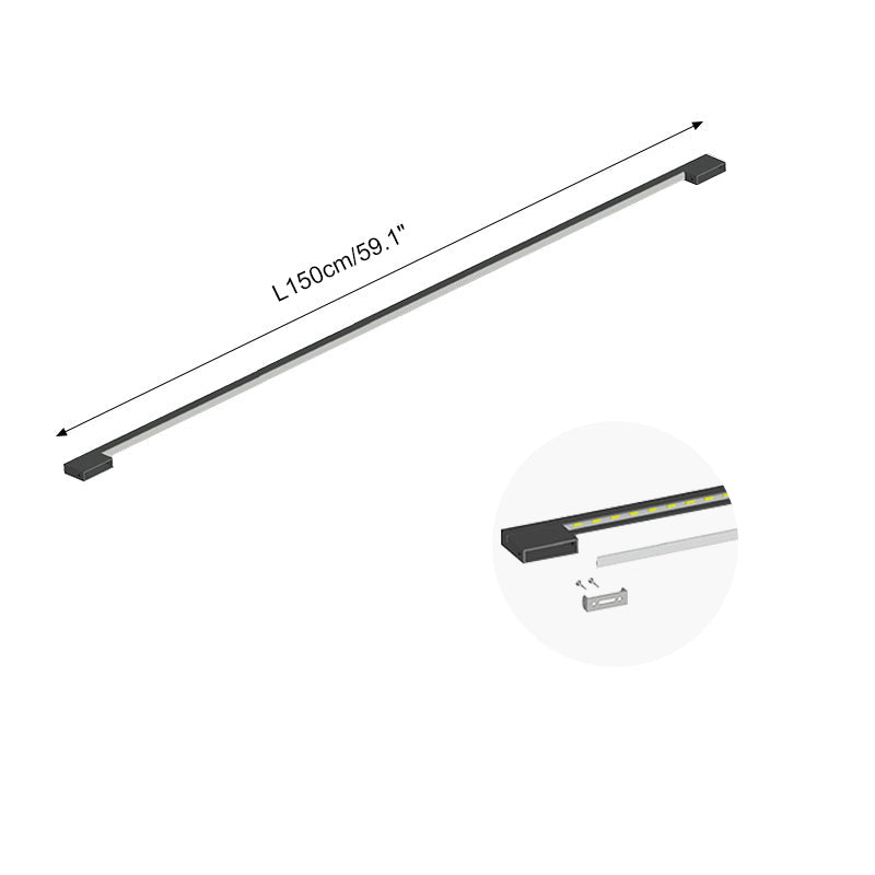 Long Linear Stairwell Wall Sconce – detail 14