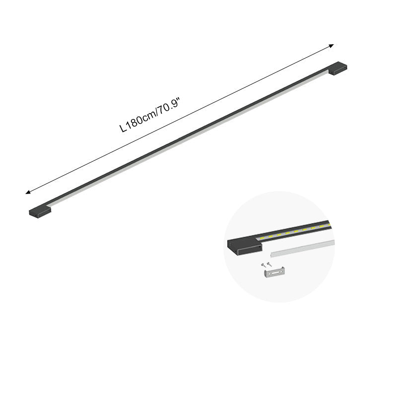 Long Linear Stairwell Wall Sconce – detail 15