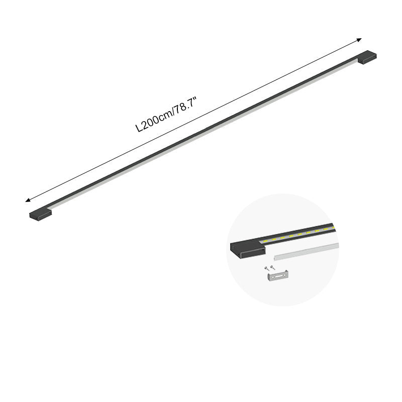 Long Linear Stairwell Wall Sconce – detail 16