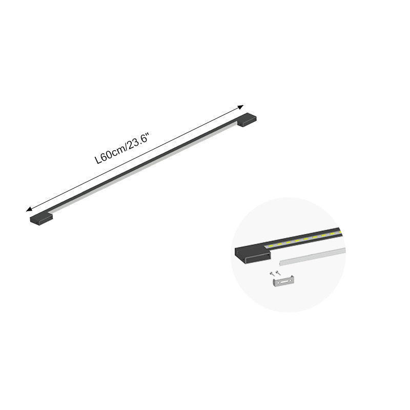 Long Linear Stairwell Wall Sconce – detail 4