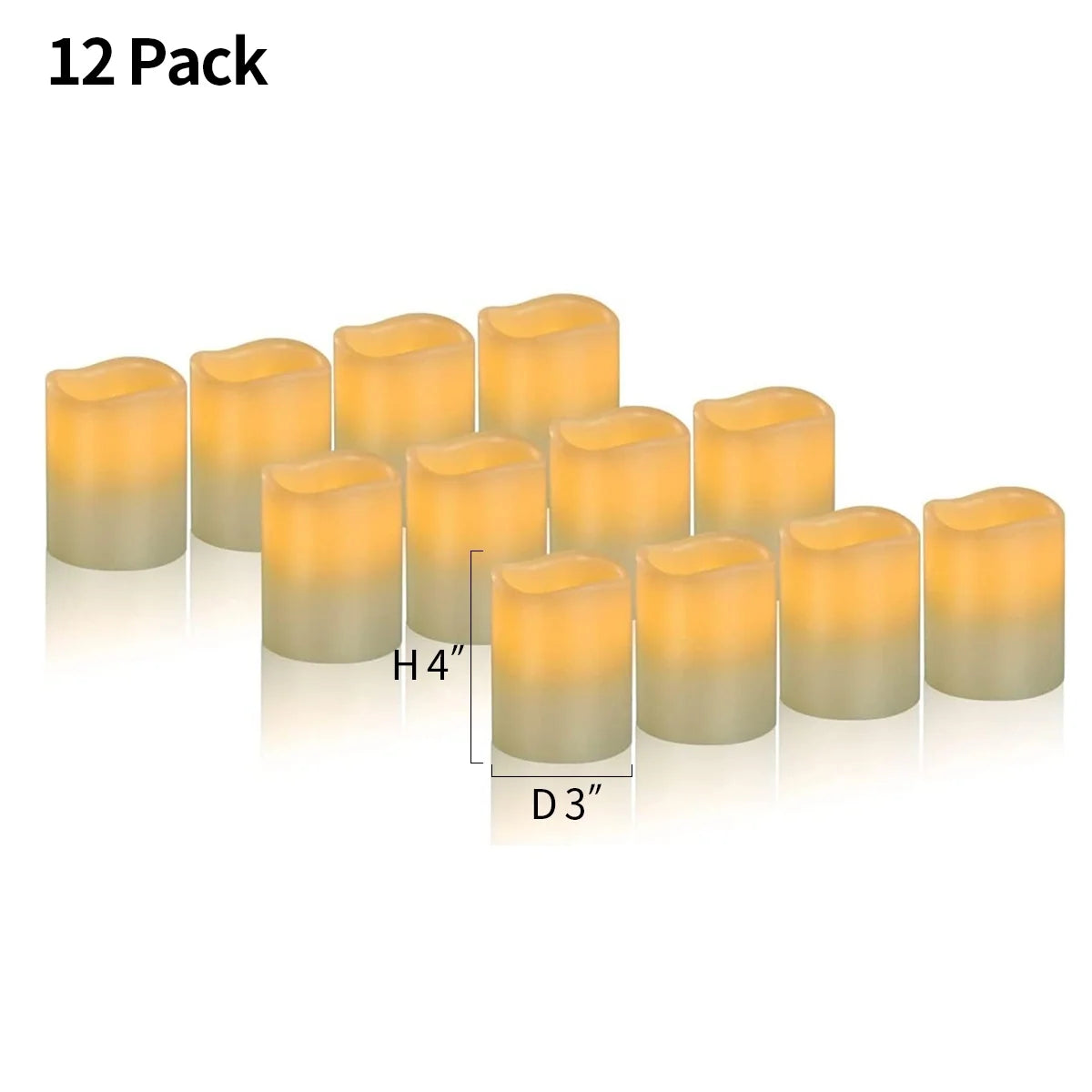 LED Flameless Paraffin Candle 9 Pack × 8 Flameless Candle – detail 19