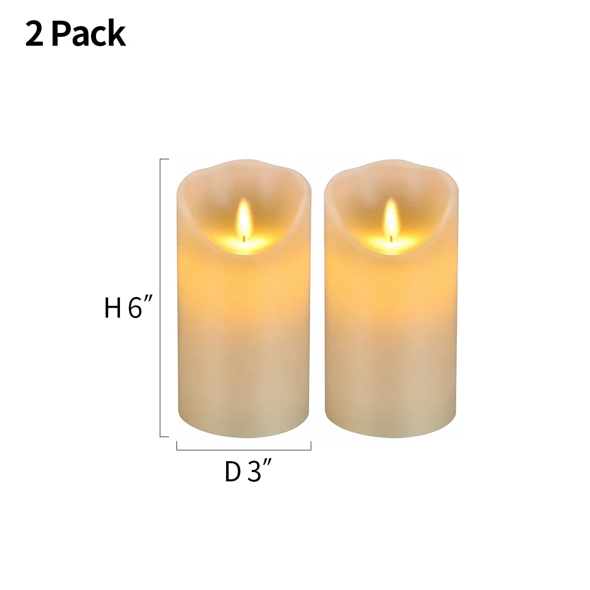 LED Flameless Paraffin Candle 9 Pack × 8 Flameless Candle – detail 18