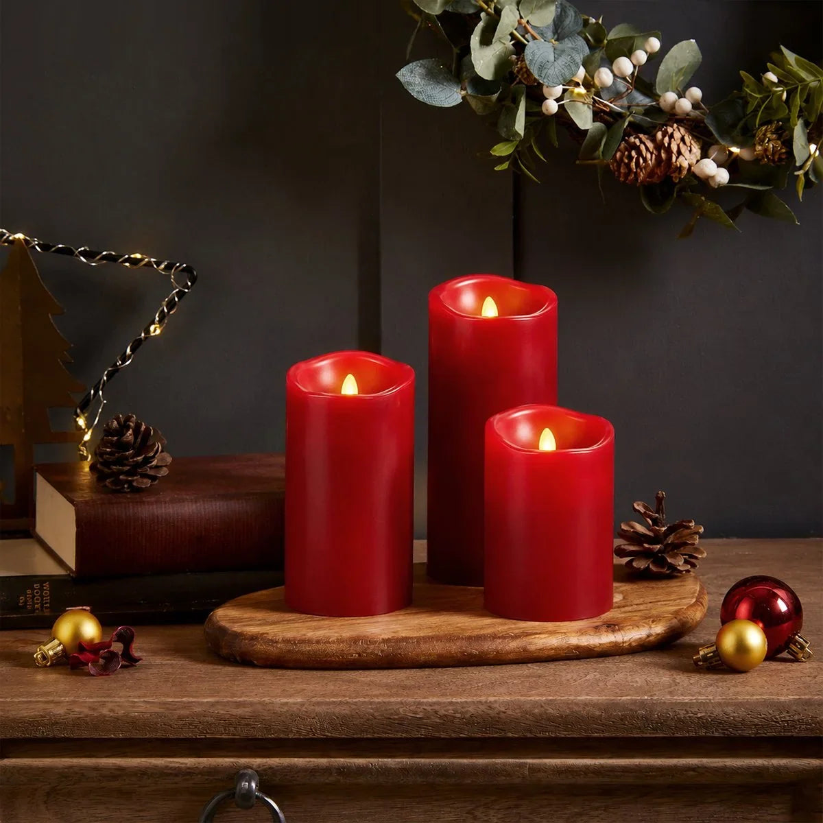LED Flameless Paraffin Candle 9 Pack × 8 Flameless Candle – detail 10