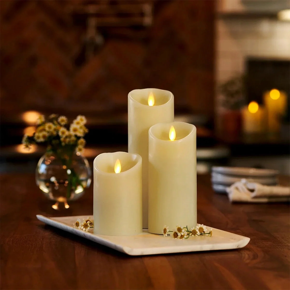 LED Flameless Paraffin Candle 9 Pack × 8 Flameless Candle – detail 5