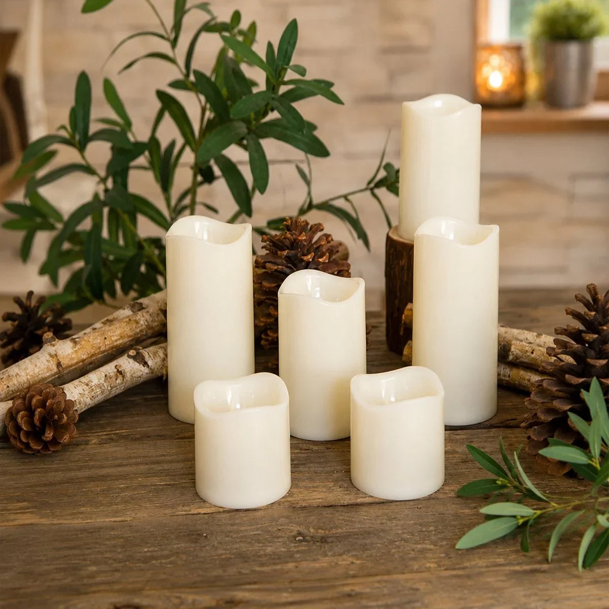 LED Flameless Paraffin Candle 9 Pack × 8 Flameless Candle – detail 6