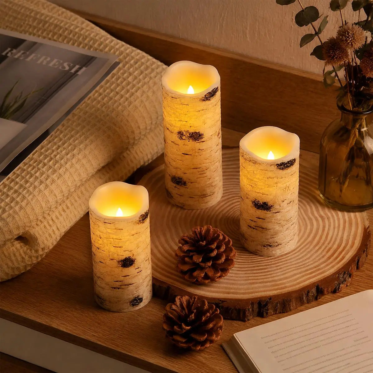 LED Flameless Paraffin Candle 9 Pack × 8 Flameless Candle – detail 9