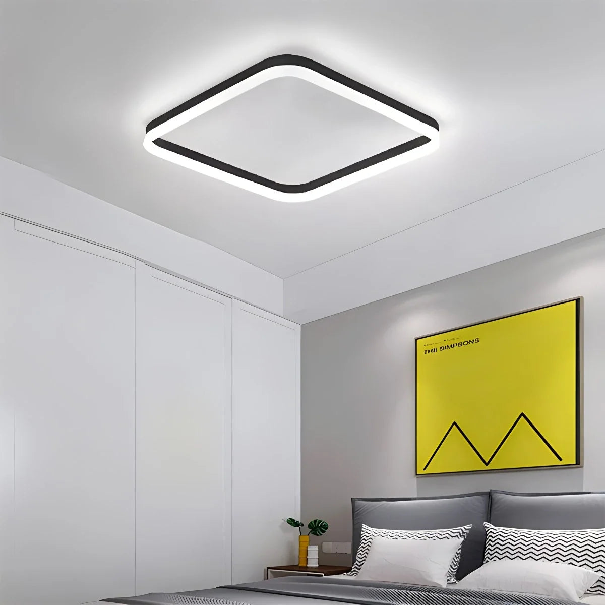 Modern Minimalism LED Square Ceiling Light – detail 3