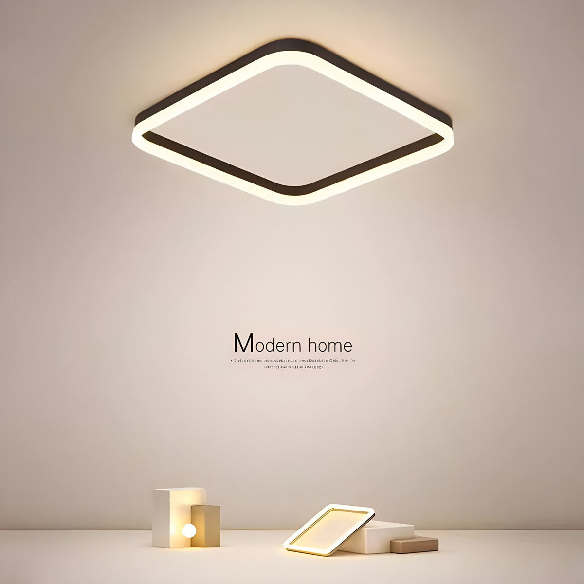 Modern Minimalism LED Square Ceiling Light – detail 6