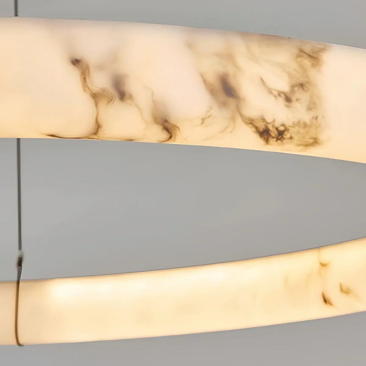 Modern Alabaster Ring Chandelier – Alabaster detail 21