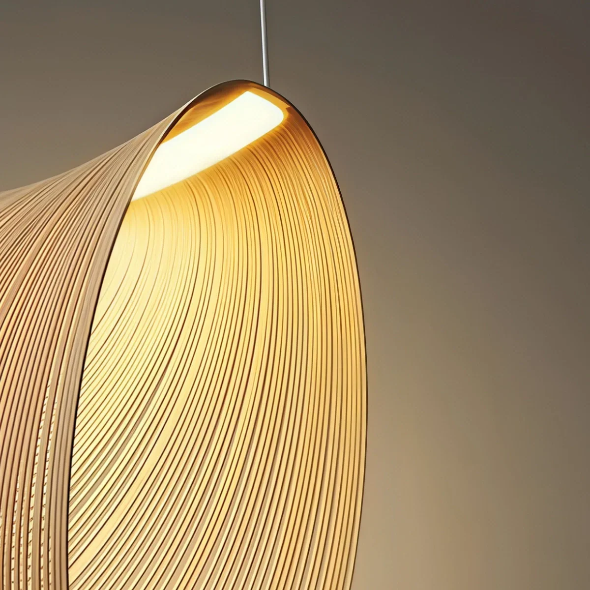 Art Irregular Wooden Deco Pendant Light – detail 16