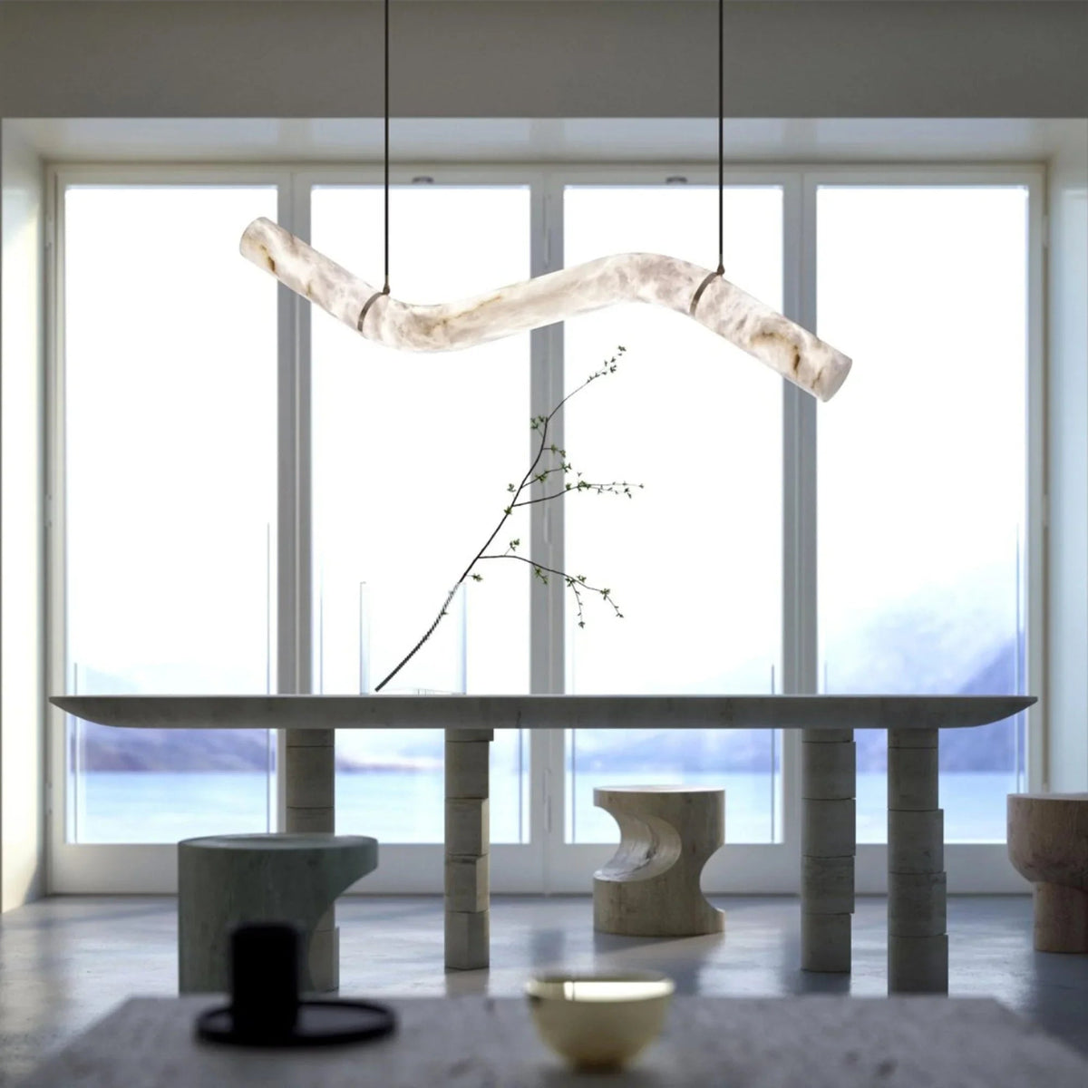 Liberty Alabaster Pendant Light – Alabaster detail 3