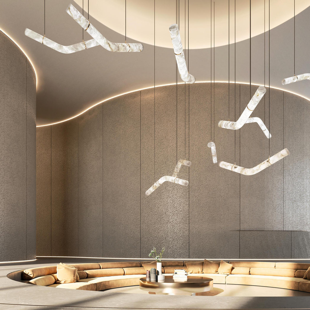 Liberty Alabaster Pendant Light – Alabaster detail 5