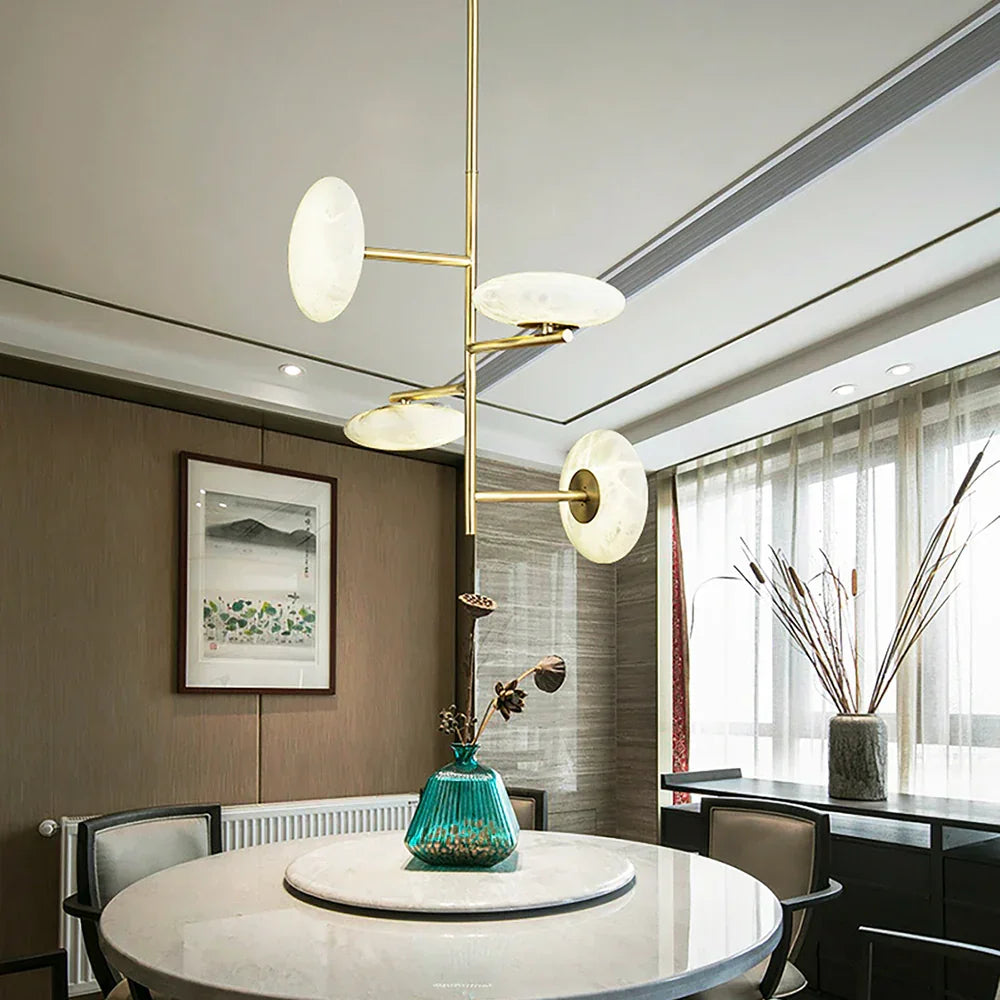 Light Alabaster Chandelier – Alabaster detail 3
