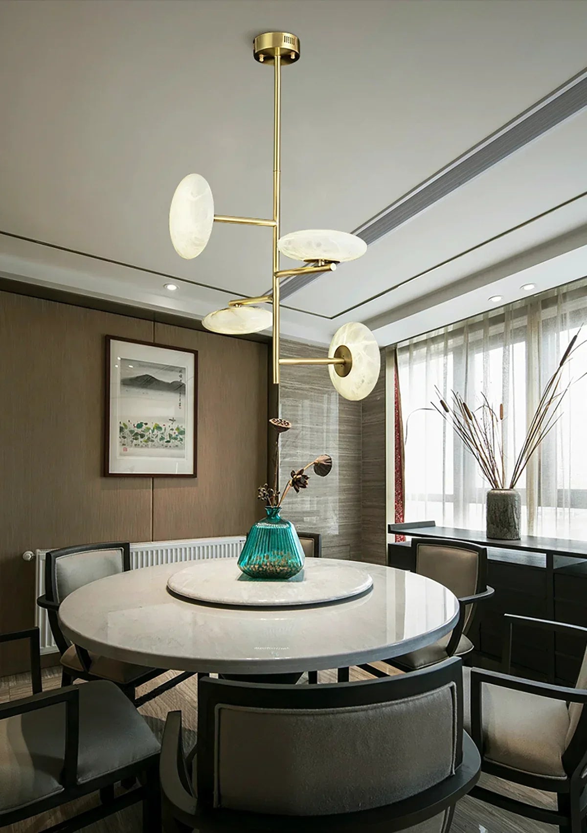 Light Alabaster Chandelier – Alabaster detail 7