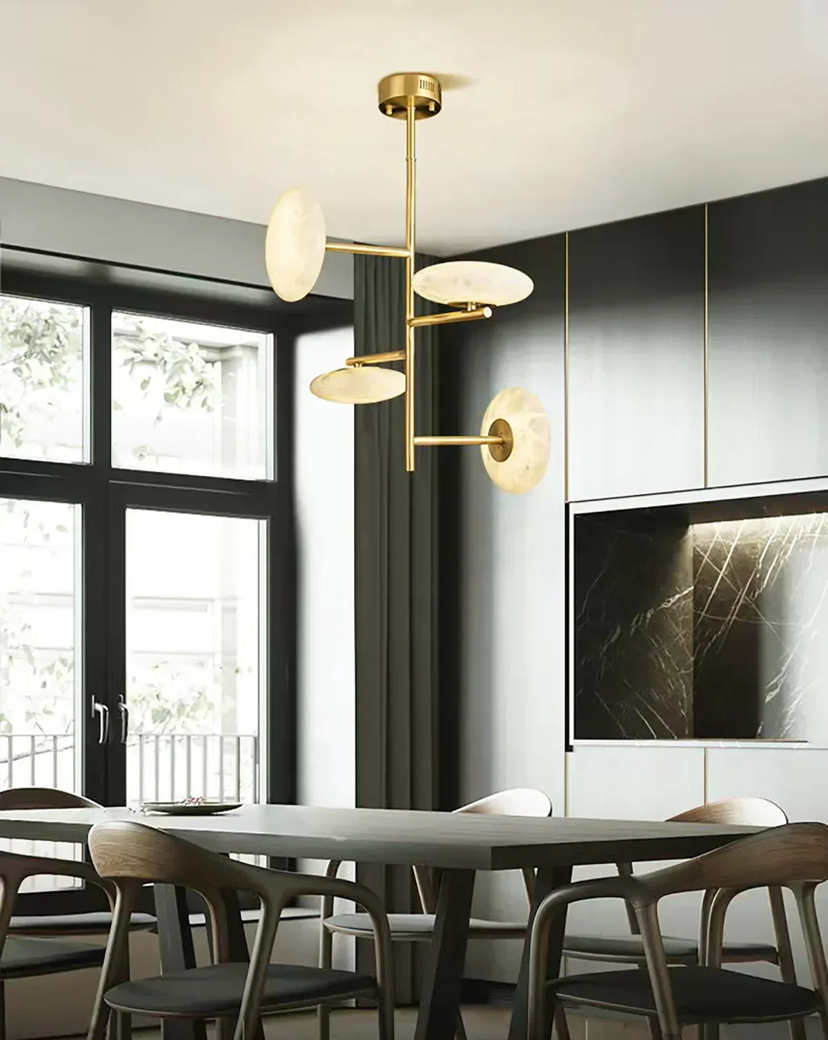 Light Alabaster Chandelier – Alabaster detail 4