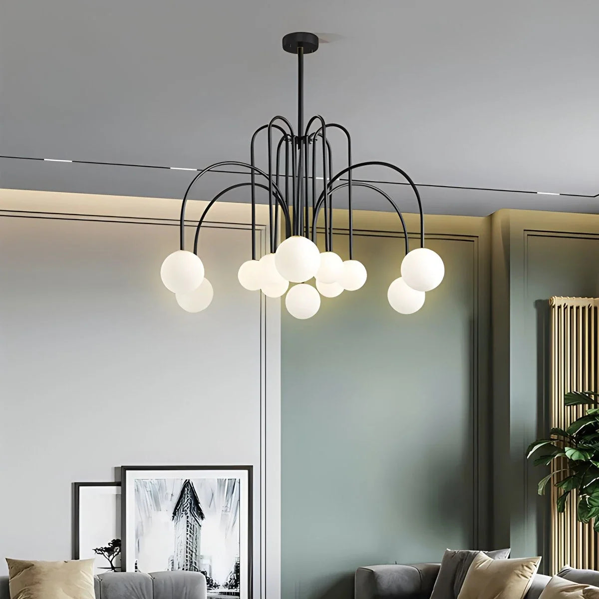 Avi Double Layer Glass Chandelier – Glass detail 15