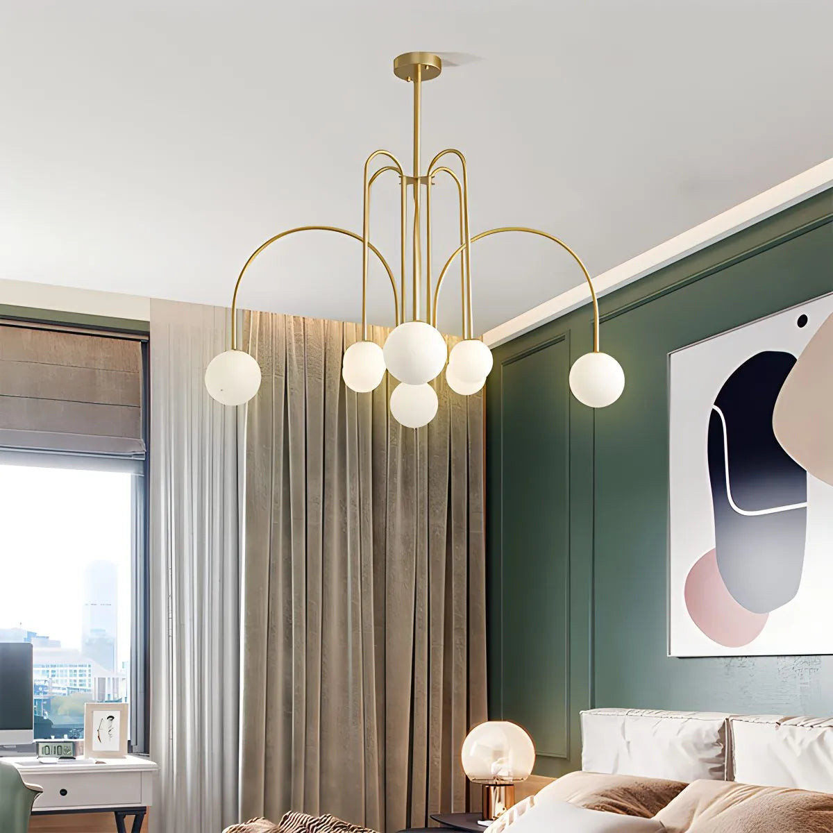 Avi Double Layer Glass Chandelier – Glass detail 28