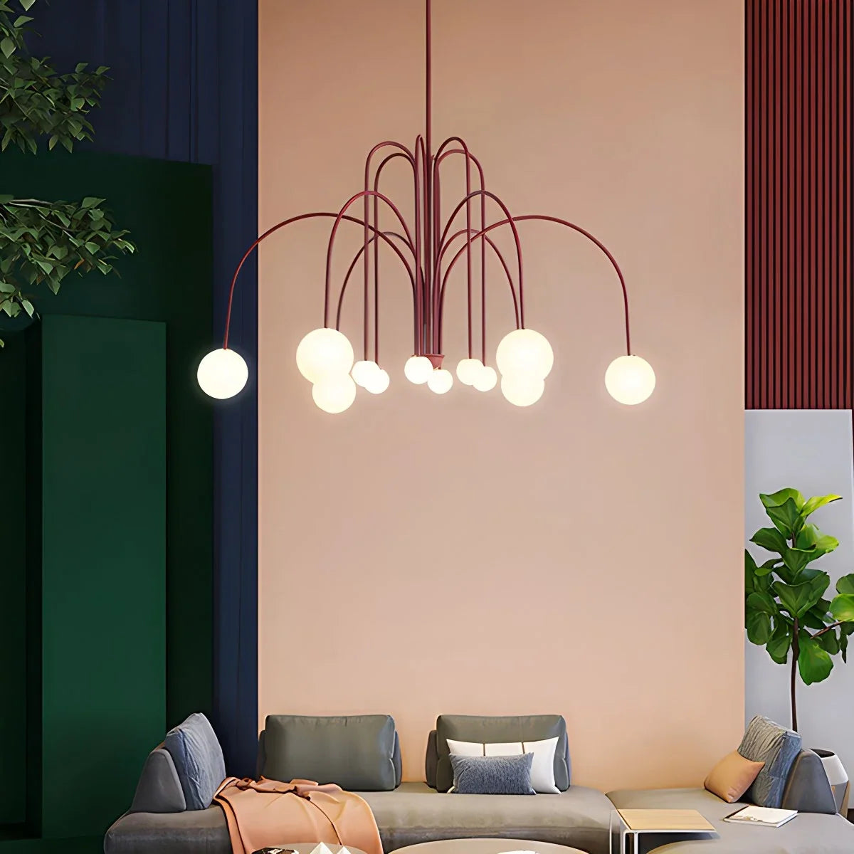 Avi Double Layer Glass Chandelier – Glass detail 51