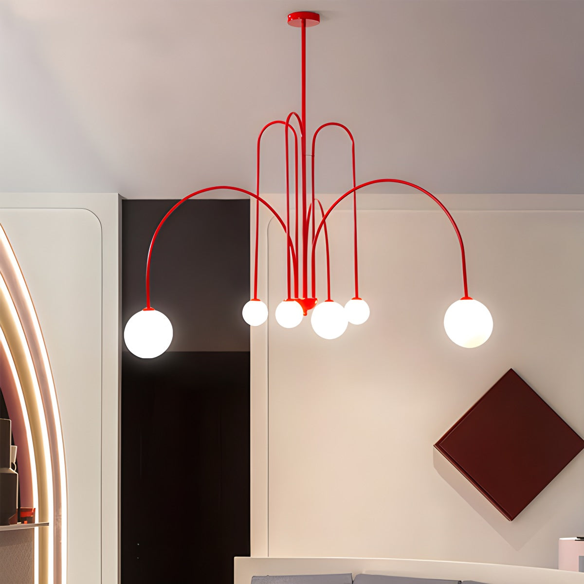 Avi Double Layer Glass Chandelier – Glass detail 43