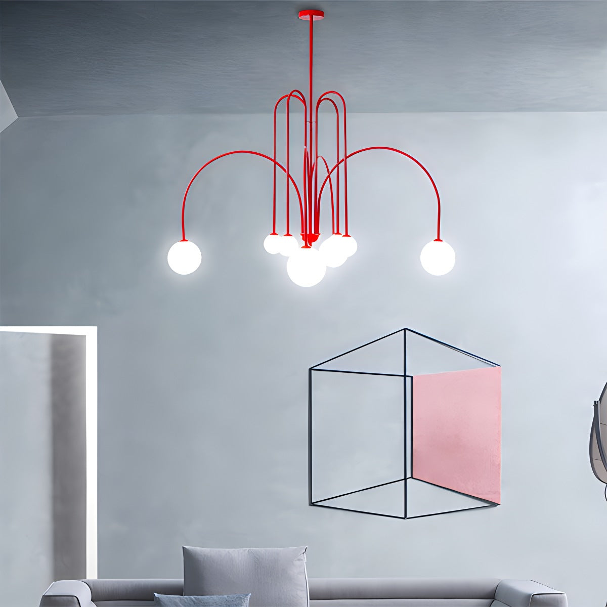 Avi Double Layer Glass Chandelier – Glass detail 47