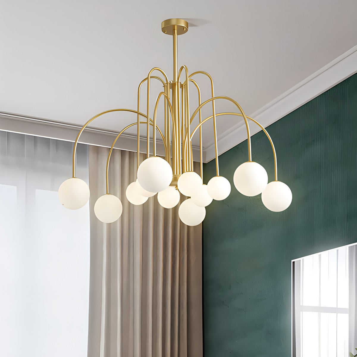 Avi Double Layer Glass Chandelier – Glass detail 33