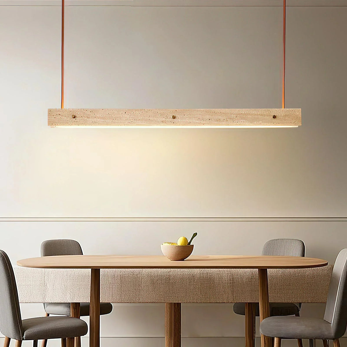 Linear Tile Travertine Pendant Lamp – Travertine detail 3