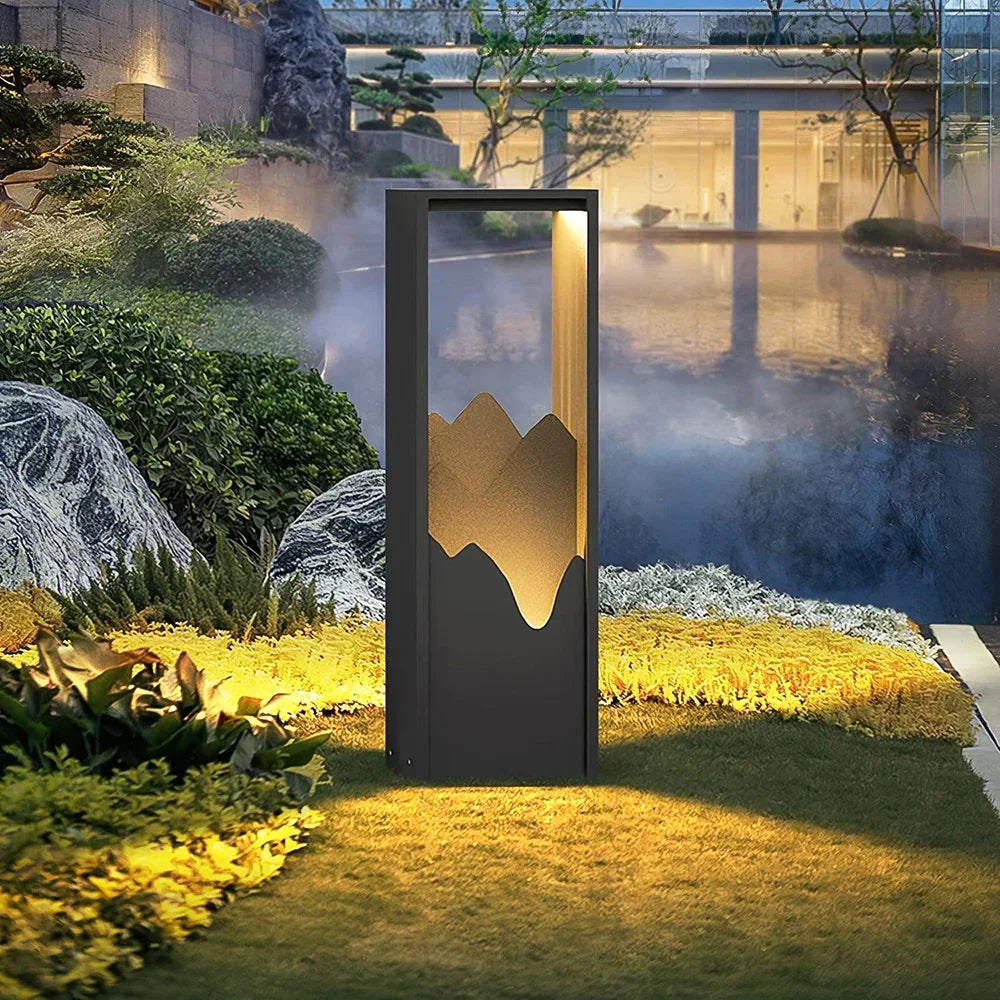 Linkmoon Garden Black Outdoor Steel Light – Steel detail 2